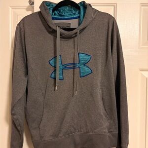 Under Armour Women’s Gray Sweater with Blue Accent